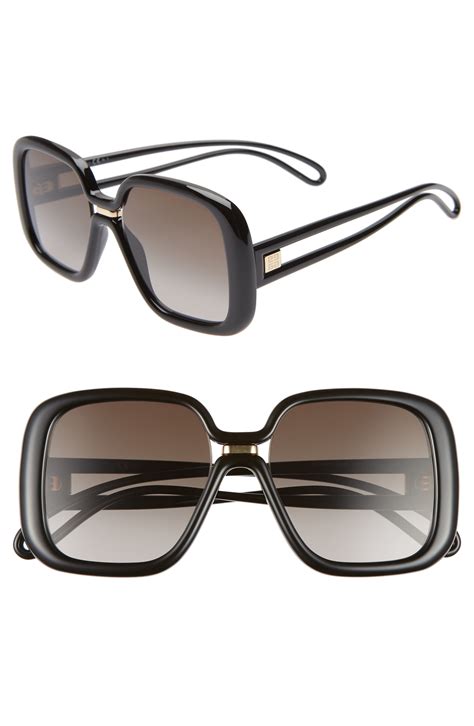 givenchy d frame sunglasses|givenchy 55mm oversized sunglasses.